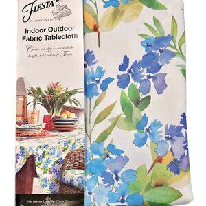 Fiesta Indoor Outdoor  Fabric Tablecloth | 60" x 84"